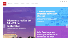 Desktop Screenshot of latinamerica.infor.com