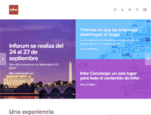 Tablet Screenshot of latinamerica.infor.com